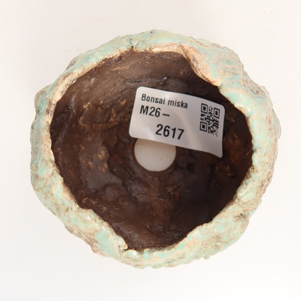 Keramická škrupina  7 x 7 x 6 cm, farba zelená