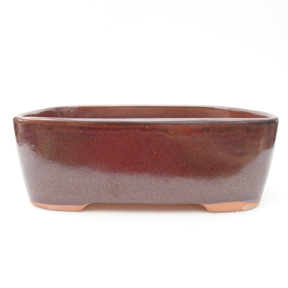 Keramická bonsai miska 23 x 18 x 7,5 cm, farba hnedá