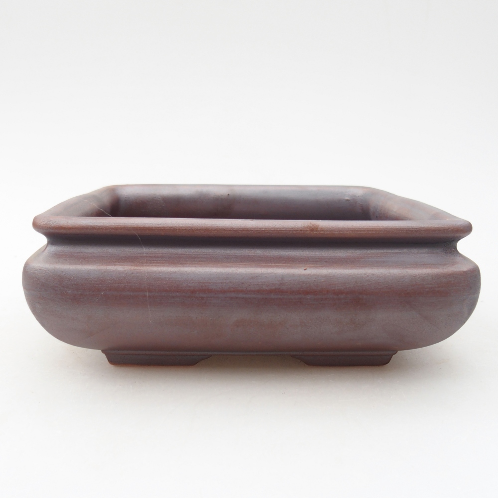 Keramická miska na bonsaje 15,5 x 15,5 x 6 cm, farba kovu