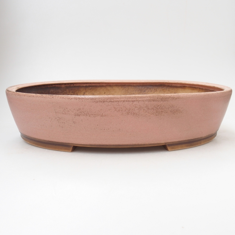 Keramická miska na bonsaje 31,5 x 27,5 x 6 cm, ružová