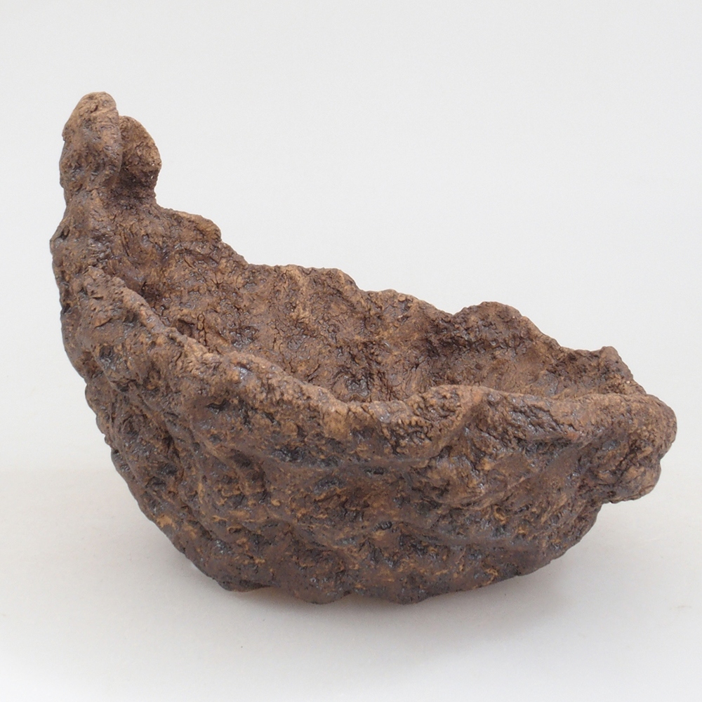 Keramická Škrupina 12,5 x 11 x 11,5 cm , farba hnedá