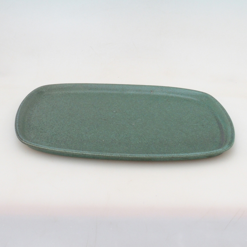Keramický tanier H10 – 34 x 23,5 x 1,5 cm – zelený