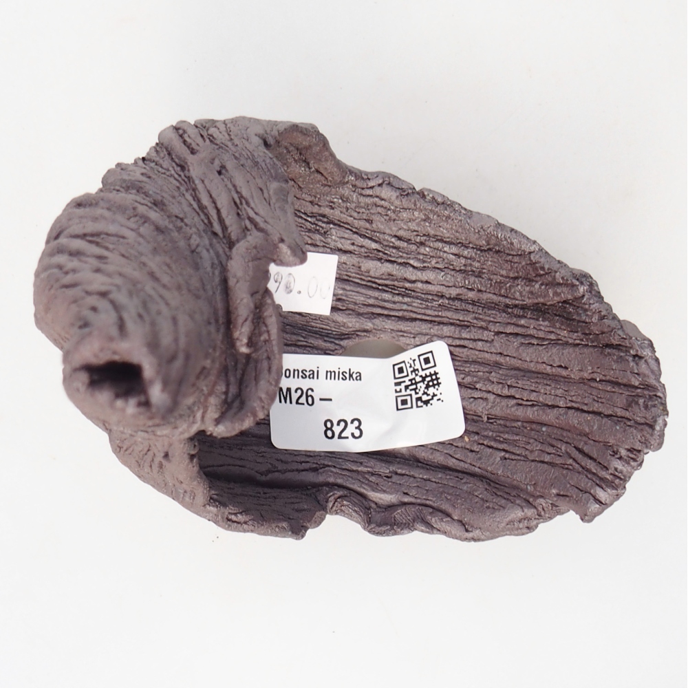 Keramická mušľa 10 x 7,5 x 14,5 cm , kovová farba