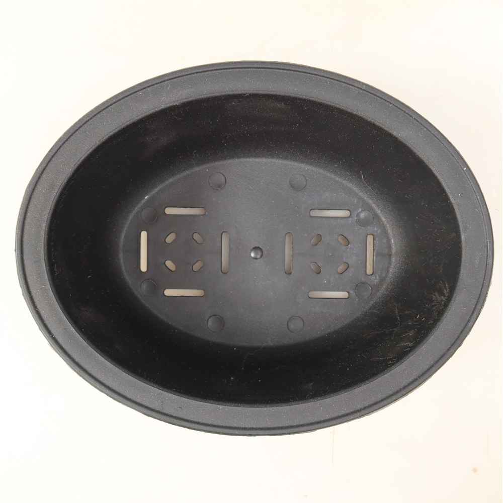 Plastová miska na bonsaje MP-27, čierna – 18,5 × 14,5 × 7 cm