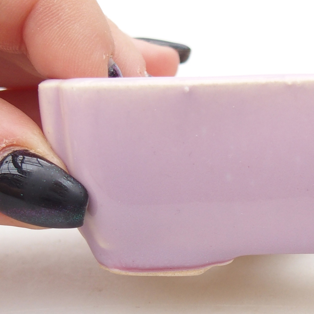 Mini bonsajová miska 8,5 x 7,5 x 3 cm, ružová