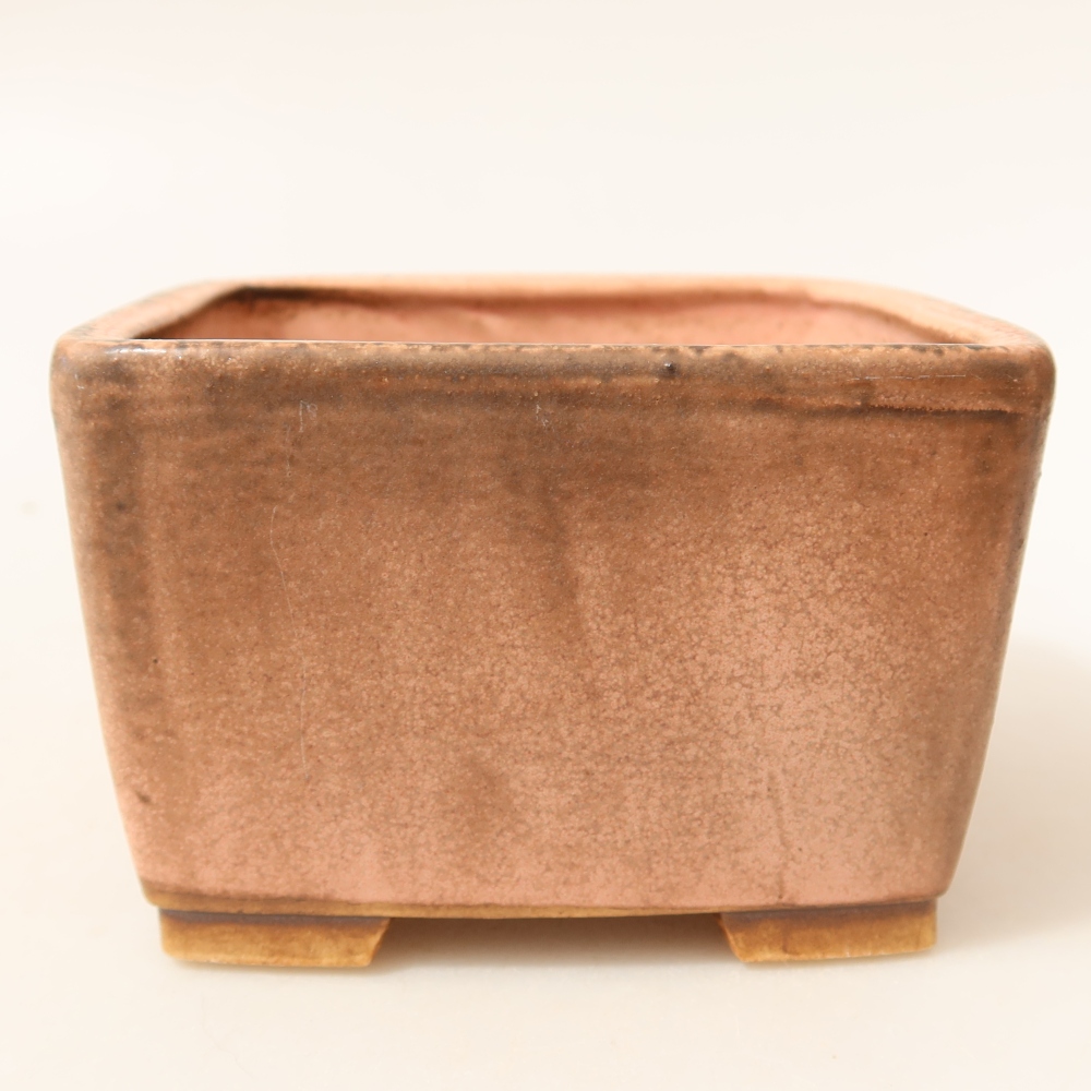 Keramická miska na bonsai 10,5 x 10,5 x 7 cm, farba ružová