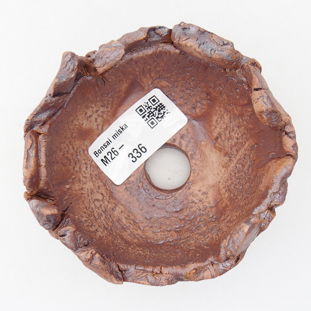 Keramická mušľa 9 x 9 x 5,5 cm , farba hnedá