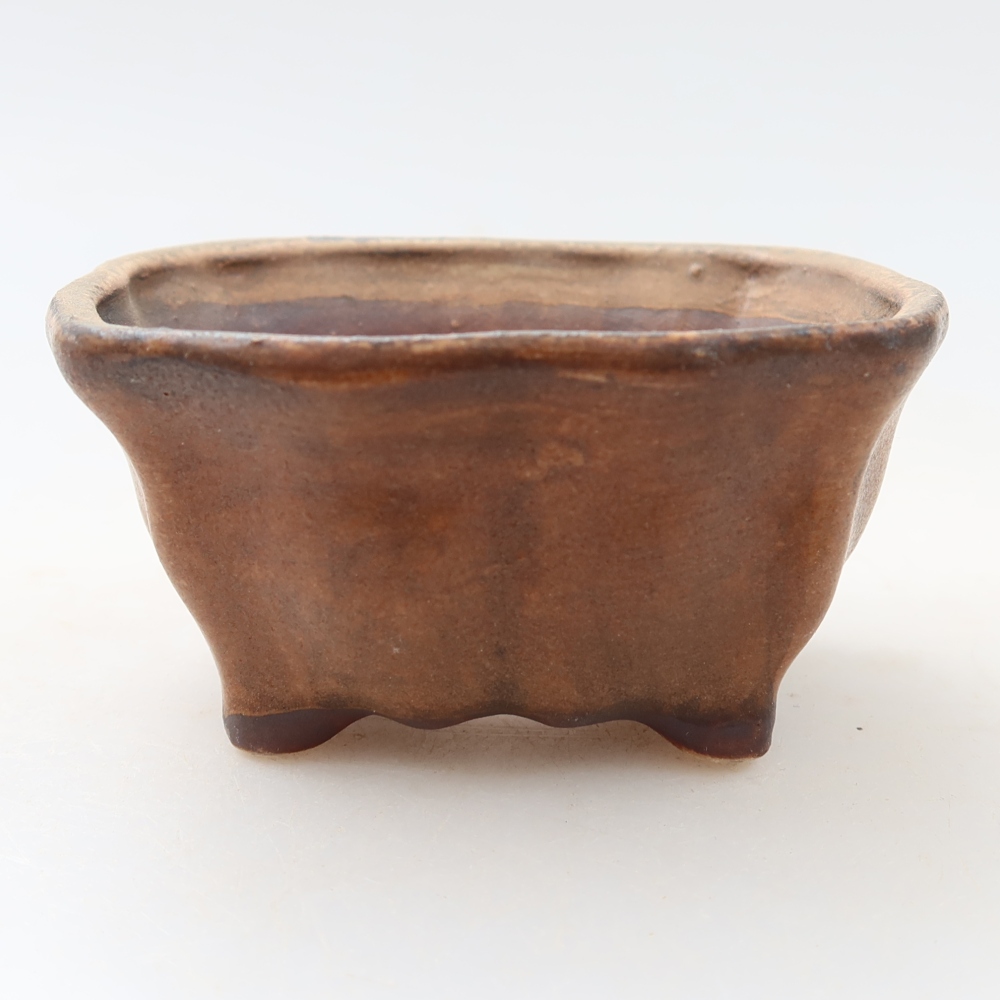 Keramická miska na bonsai 7 x 7 x 3,5 cm, farba ružová