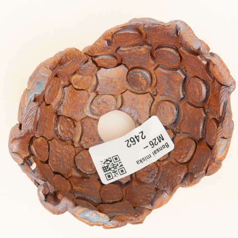 Keramická škrupina  9 x 8 x 5,5 cm, farba hnedá