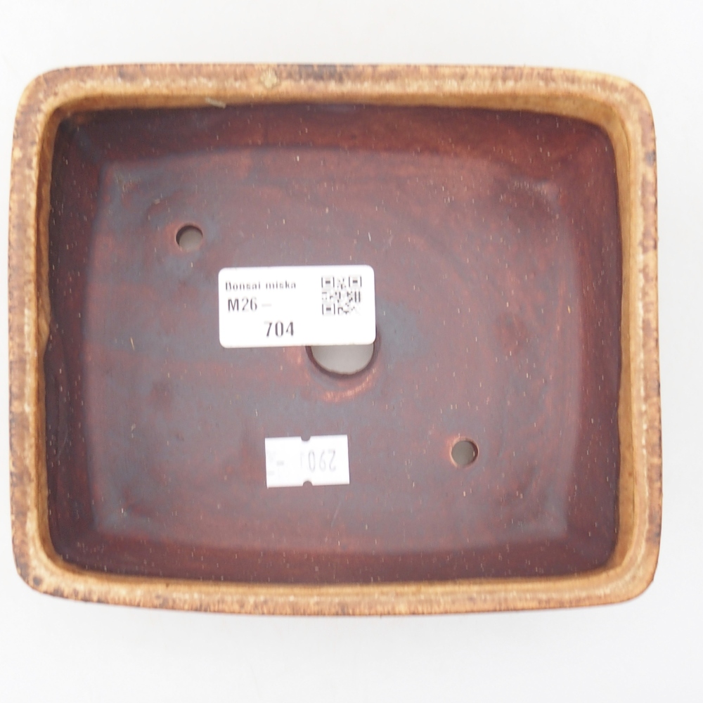 Keramická miska na bonsaje 15 x 12 x 5 cm, hnedá