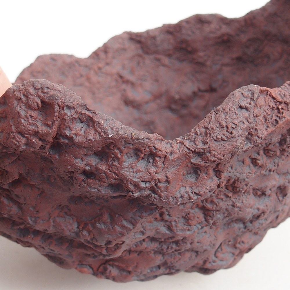 Keramická mušľa 19 x 15 x 14 cm , farba hnedá