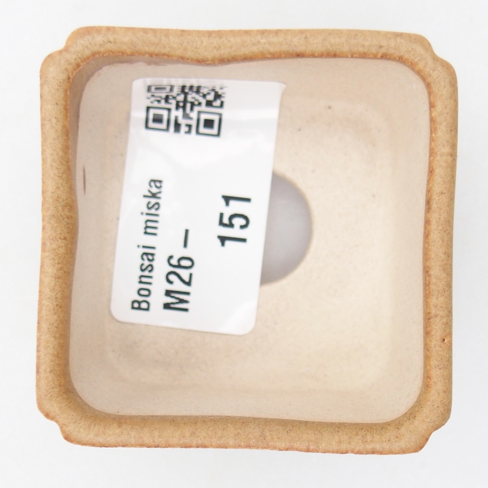 Mini bonsajová miska 5 x 5 x 3 cm, hnedá