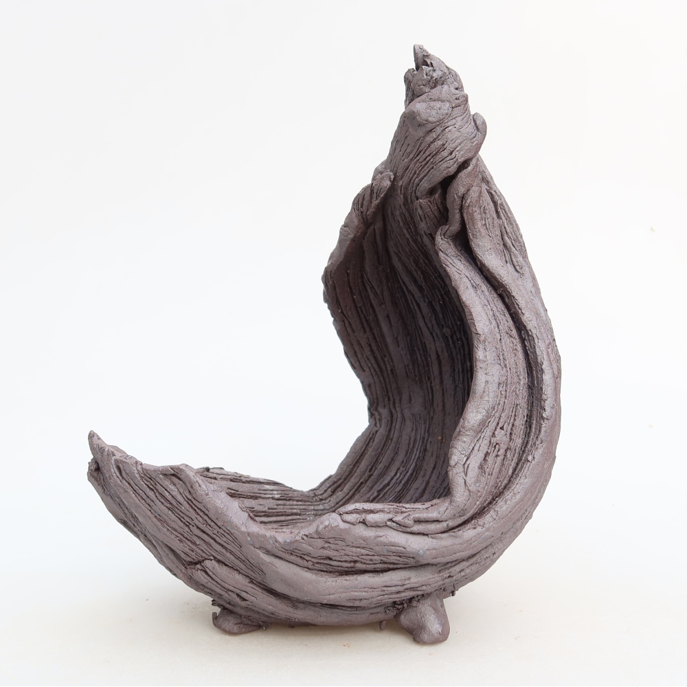 Keramická škrupina  14,5 x 11,5 x 20 cm, farba hnedá