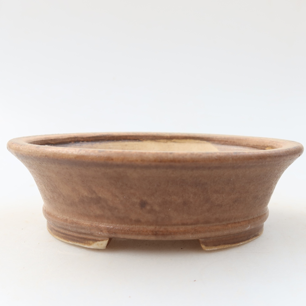 Keramická miska na bonsaje 13 x 11,5 x 4 cm, farba ružová