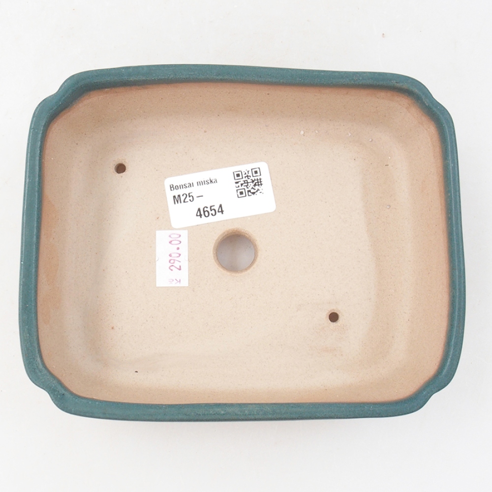 Keramická bonsai miska 15 x 12 x 4 cm, farba modra