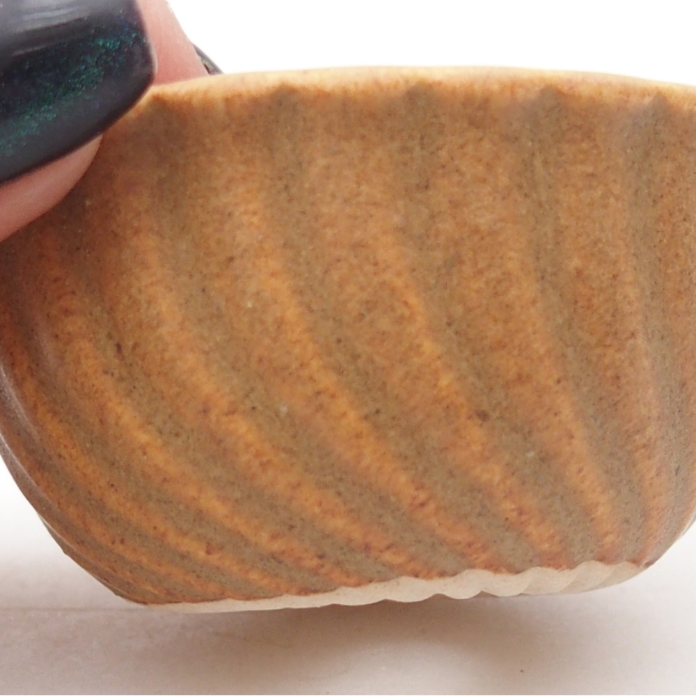 Mini bonsajová miska 5,5 x 5,5 x 3 cm, hnedá