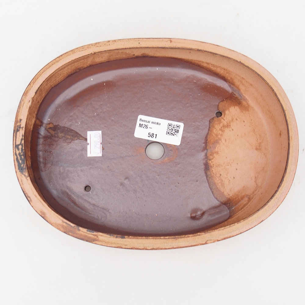 Keramická miska na bonsaje 22 x 17 x 4 cm, ružová