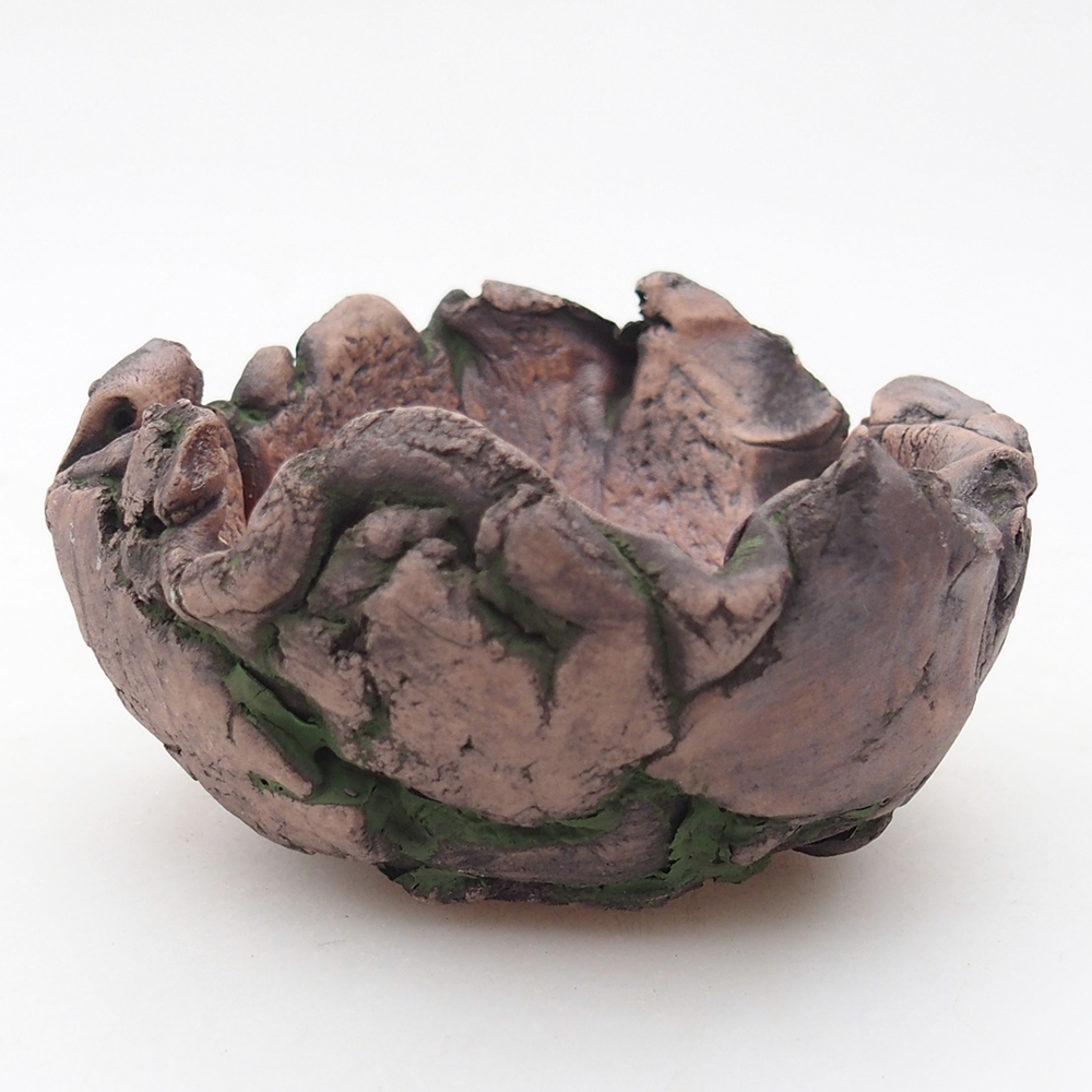 Keramická mušľa 10 x 9 x 5,5 cm , farba zelená