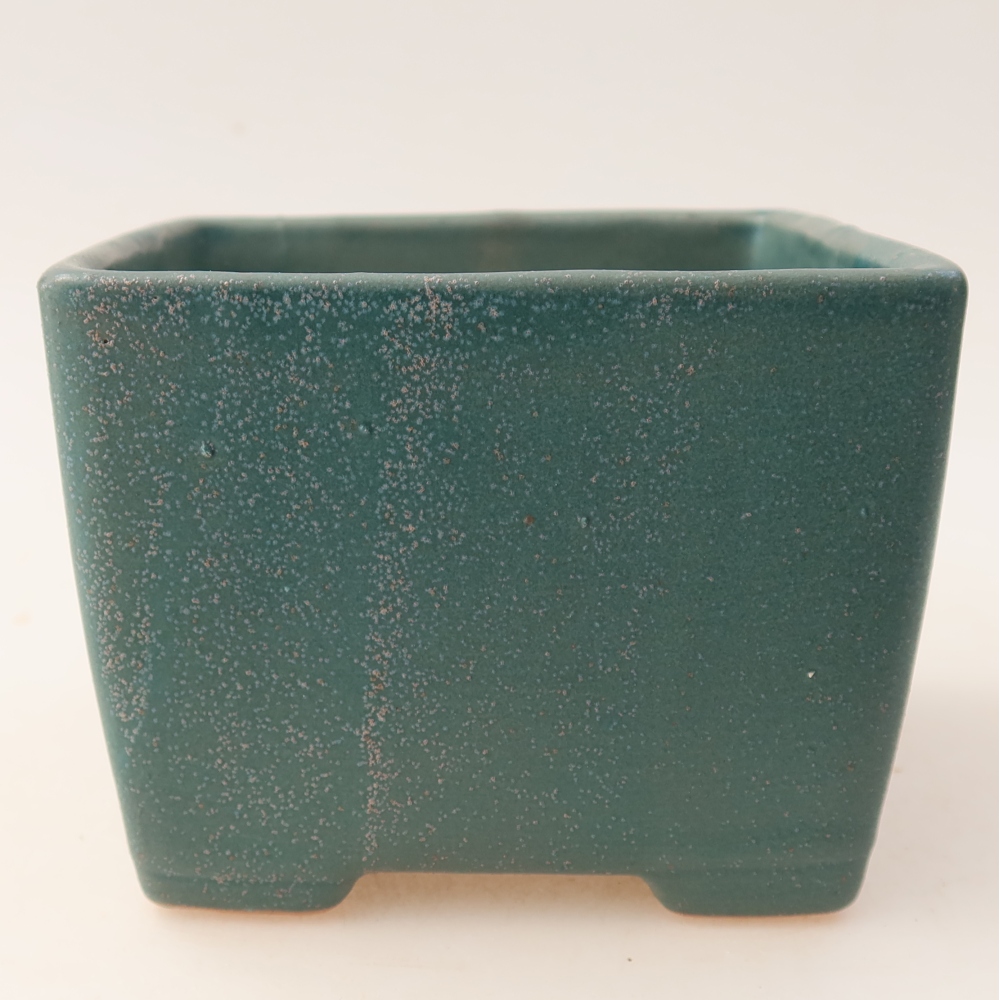 Keramická miska na bonsaje 11,5 x 11,5 x 9 cm, farba modrá