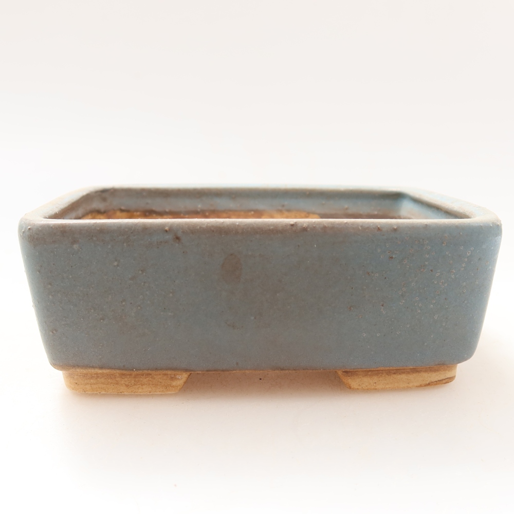 Keramická miska na bonsai 10 x 8 x 3,5 cm, farba modrá