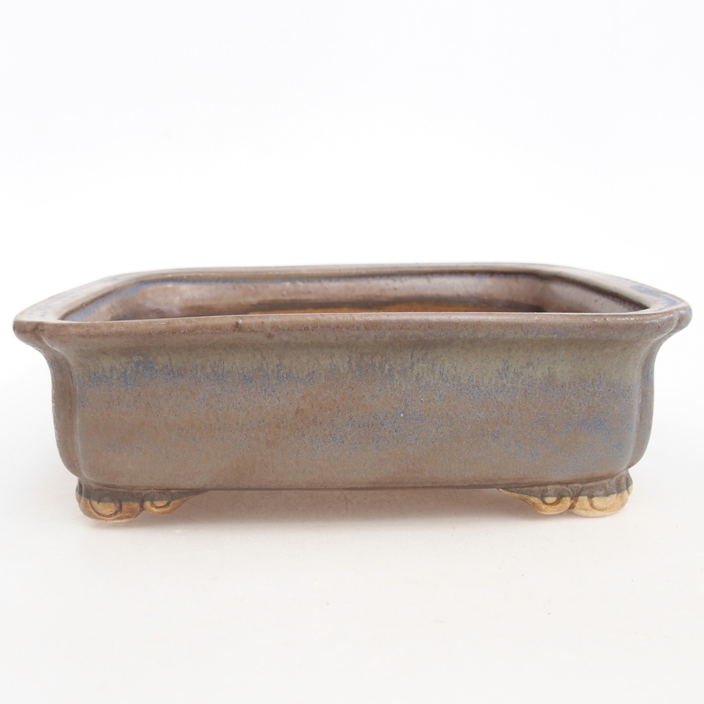 Keramická miska na bonsaje 20 x 17 x 6 cm, farba modrá