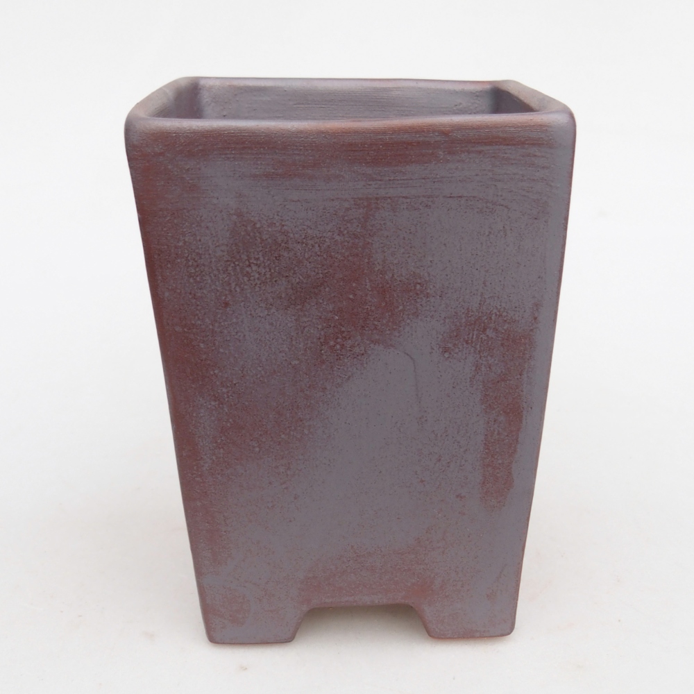 Keramická miska na bonsaje 9 x 9 x 12,5 cm, farba kovu