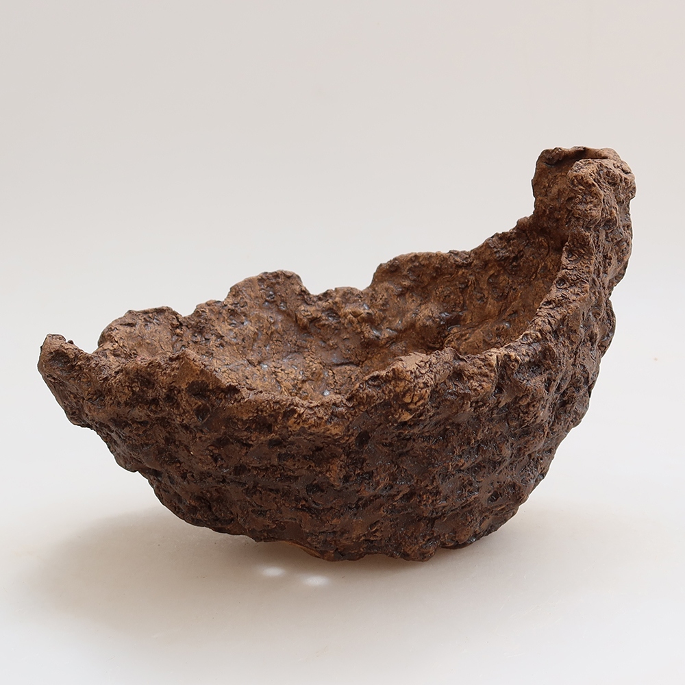 Keramická škrupina 20 x 16 x 14 cm, farba hnedá
