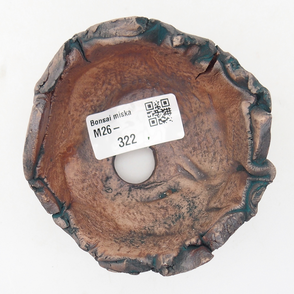 Keramická mušľa 9 x 8,5 x 6 cm , farba zelená