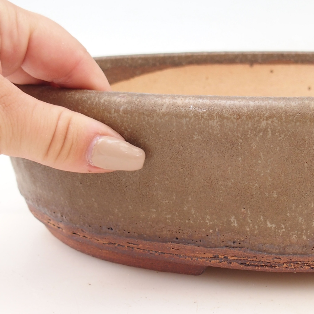 Miska na bonsaj 28,5 x 22 x 7 cm , farba hnedá