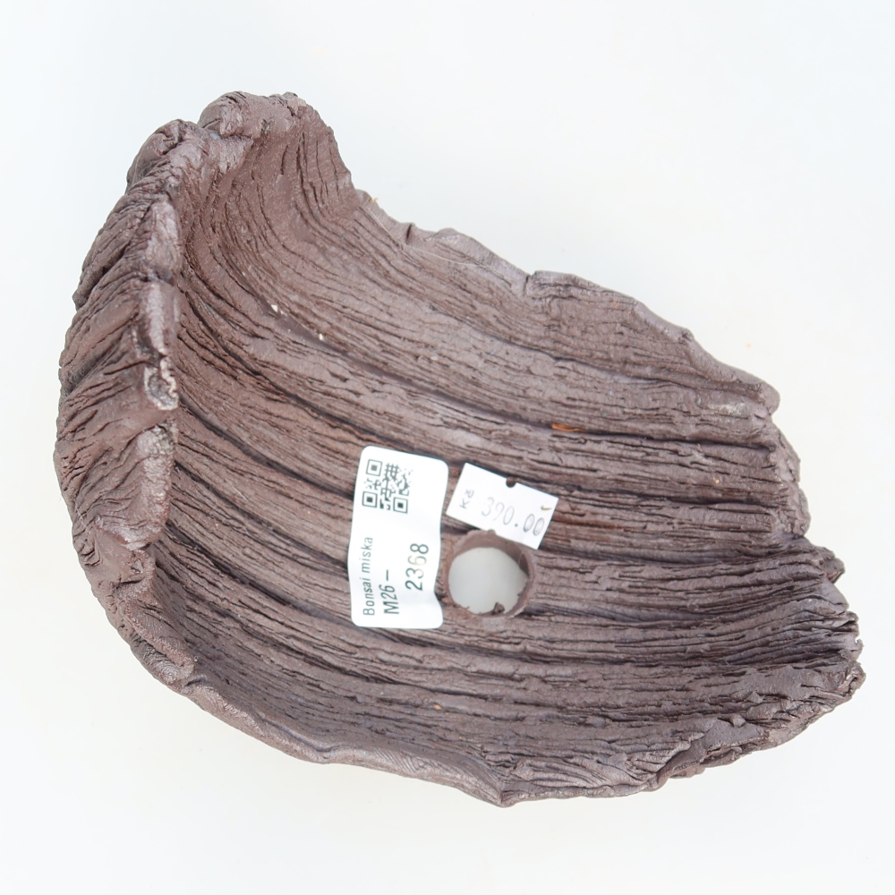 Keramická škrupina  13,5 x 11 x 13,5 cm, farba hnedá