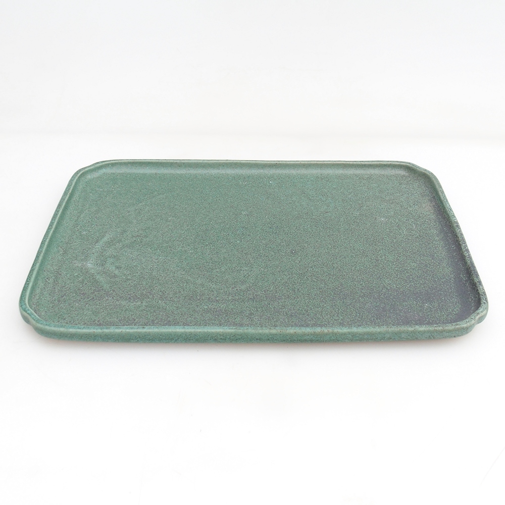 Keramický tanier H20 - 26,5 x 20 x 1,5 cm - zelený