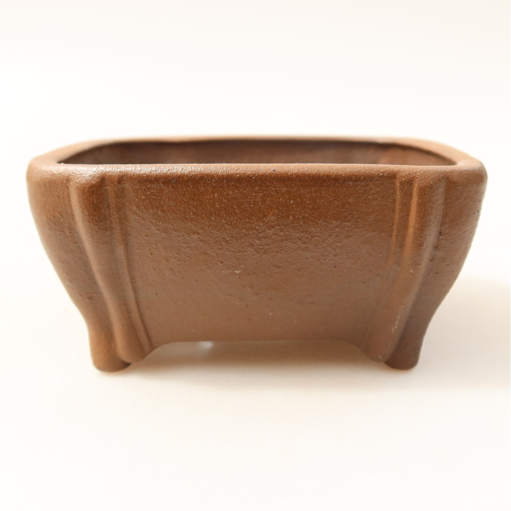 Keramická miska na bonsai 10,5 x 10,5 x 4,5 cm, farba hnedá