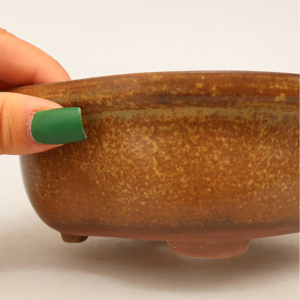 Keramická miska  16,5 x 14,5 x 6 cm, farba hnedá