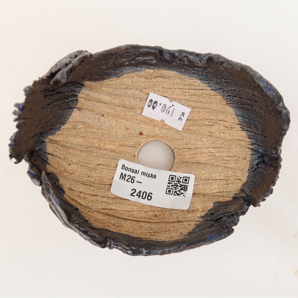 Keramická škrupina  10 x 9 x 8,5 cm, farba modrá