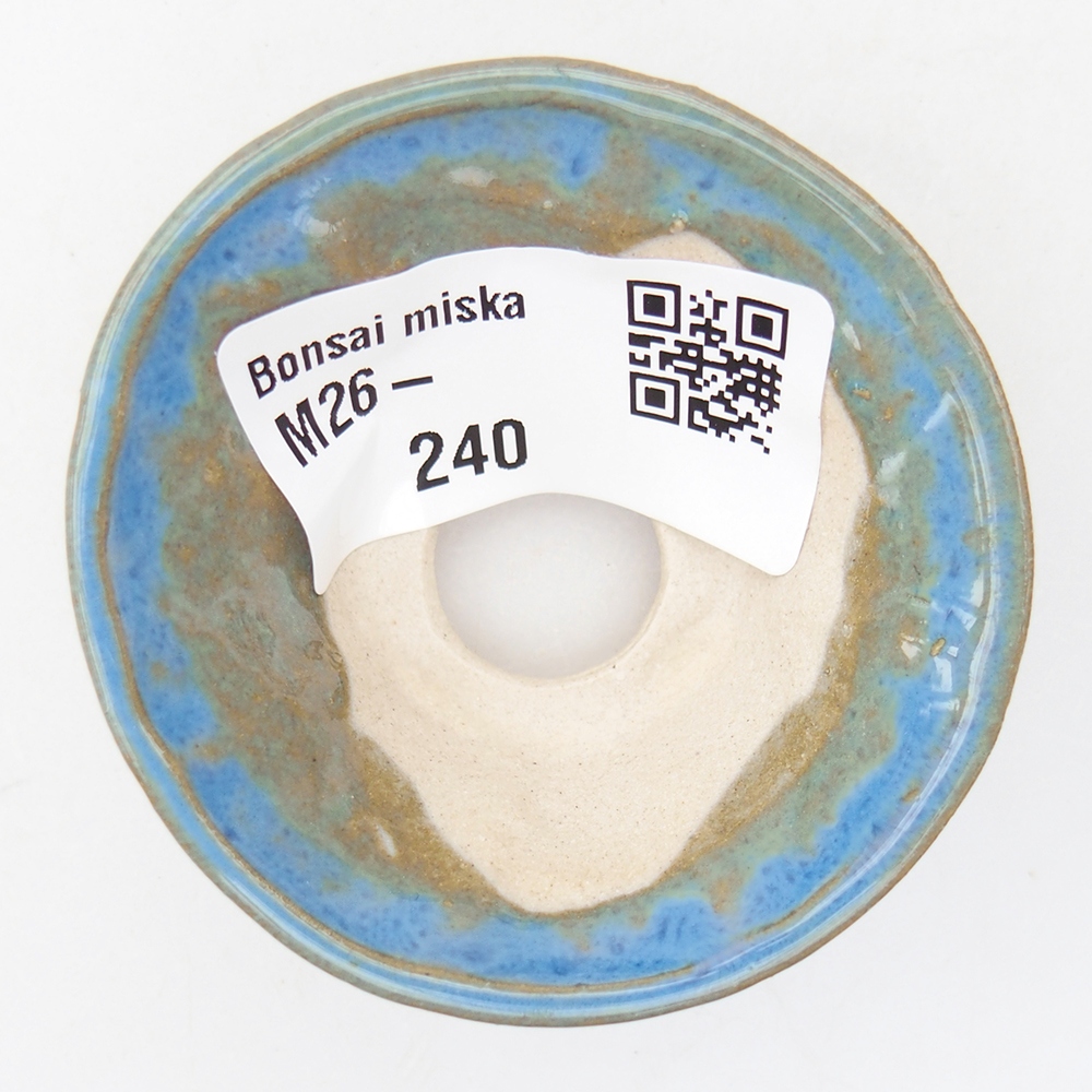 Mini bonsajová miska 5,5 x 5,5 x 2,5 cm, farba modrá