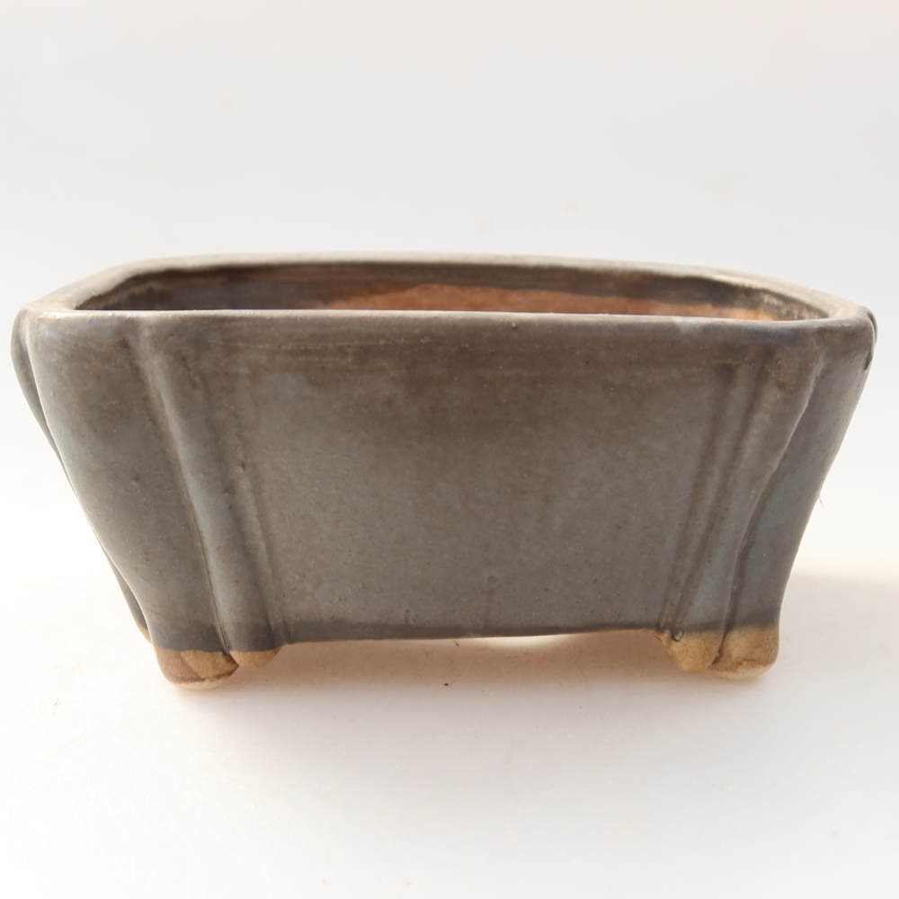 Keramická miska na bonsaje 10,5 x 8,5 x 5 cm, farba modrá