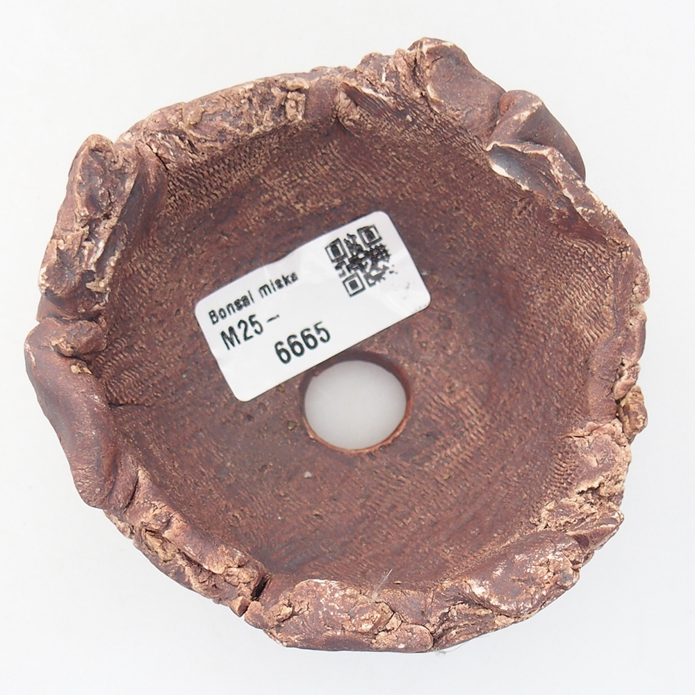 Keramická mušľa 9,5 x 9 x 7 cm , farba hnedá