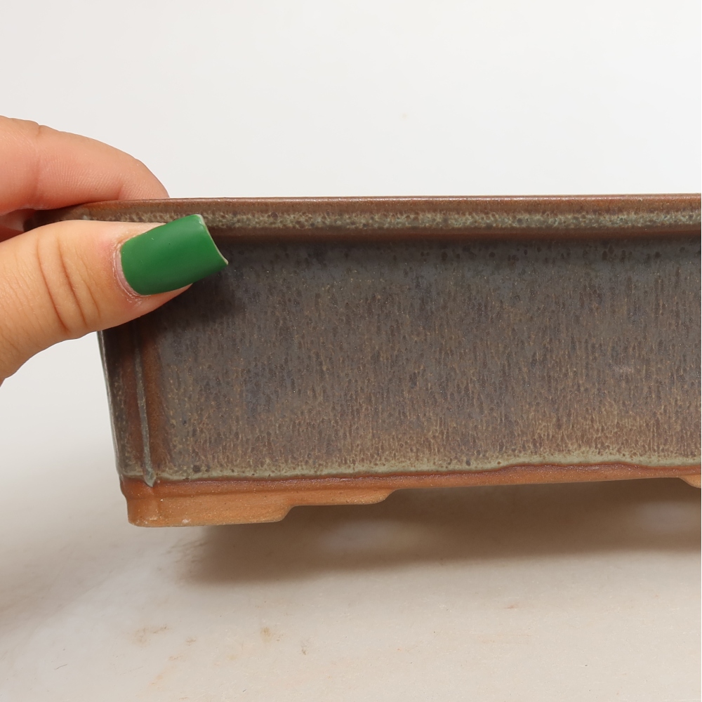 Keramická miska  20 x 15,5 x 5,5 cm, farba hnedá