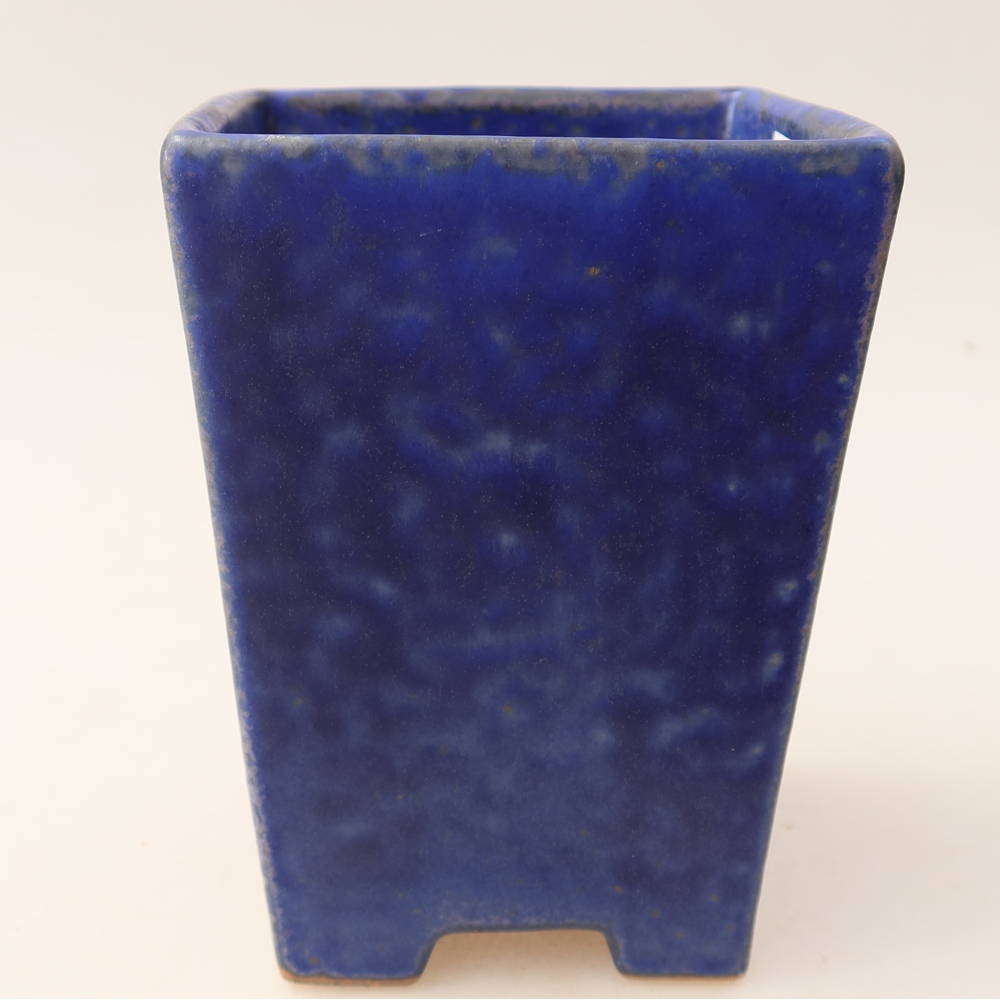 Keramická miska na bonsaje 9 x 9 x 12,5 cm, farba modrá
