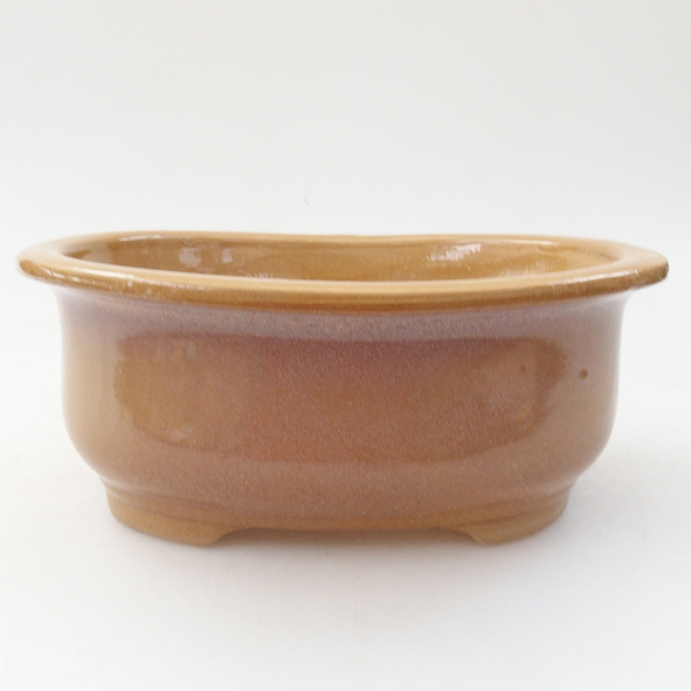 Keramická bonsai miska 15,5 x 12 x 5,5 cm, farba béžová