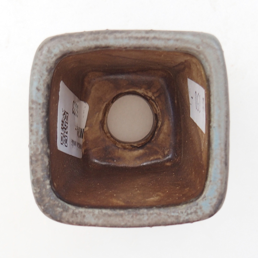 Keramická bonsai miska 5 x 5 x 6,5 cm, farba modra