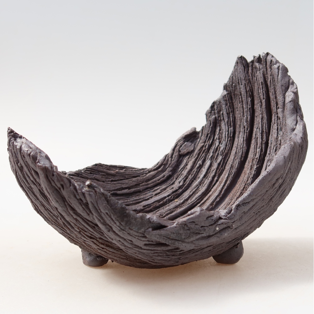 Keramická škrupina  14,5 x 11 x 12 cm, farba hnedá