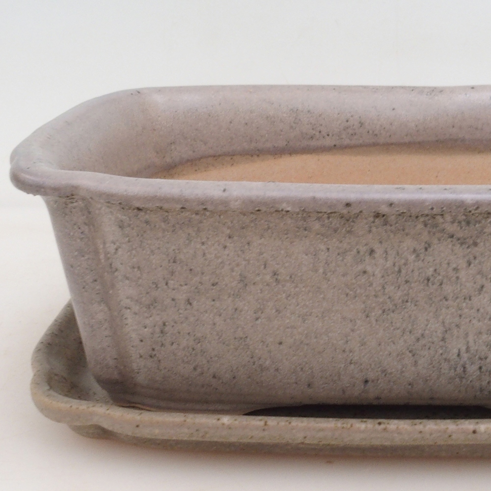 Bonsai miska + podmiska H50 - béžová