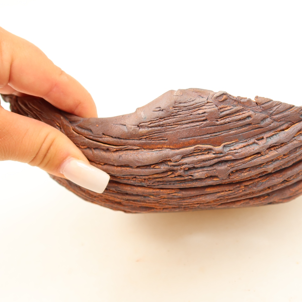 Keramická škrupina  22,5 x 16 x 8 cm, farba hnedá