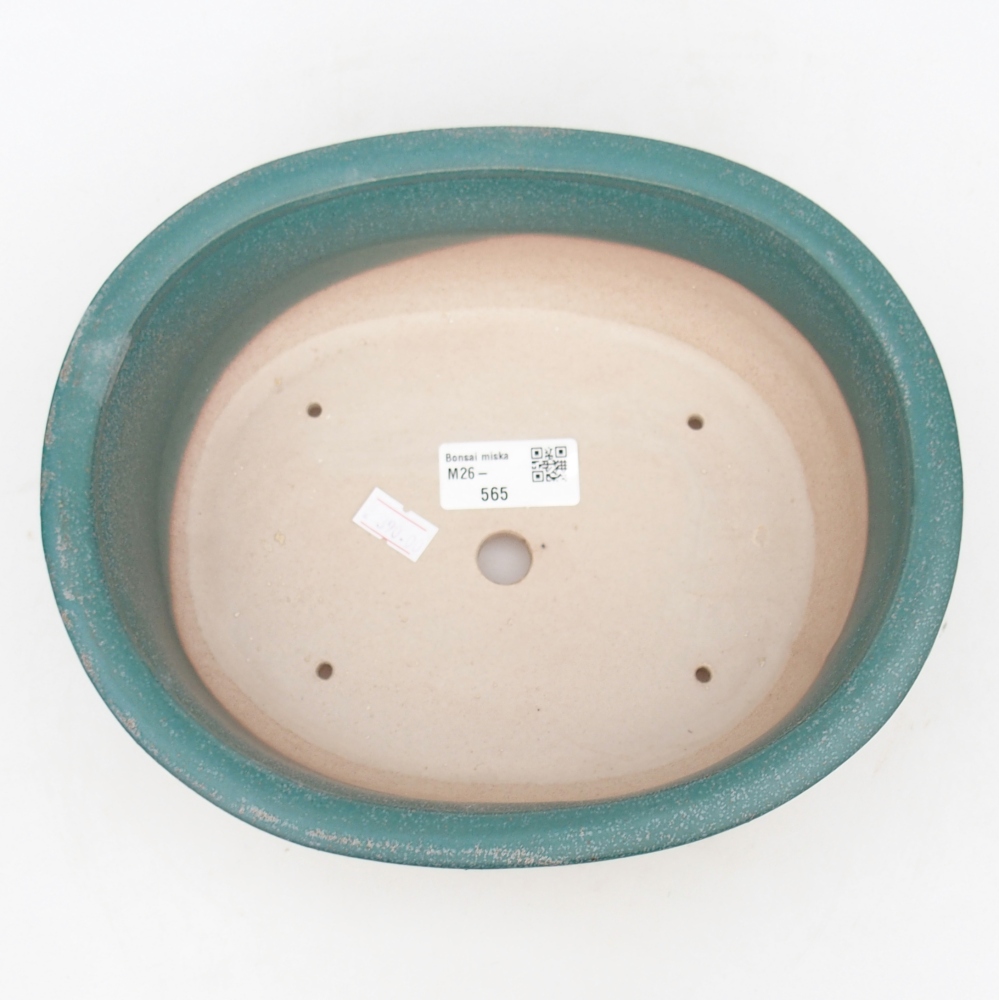 Keramická bonsajová miska 23 x 19 x 7 cm, farba modrá
