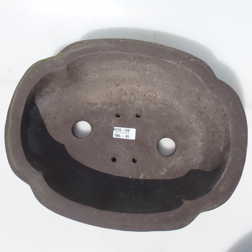 Bonsajová miska 40 x 32 x 10,5 cm breza hnedá