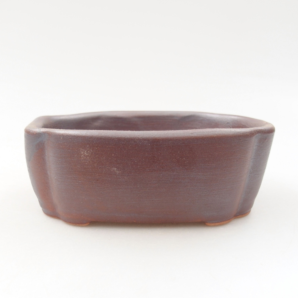 Keramická bonsai miska 12 x 9 x 4,5 cm, farba kovová