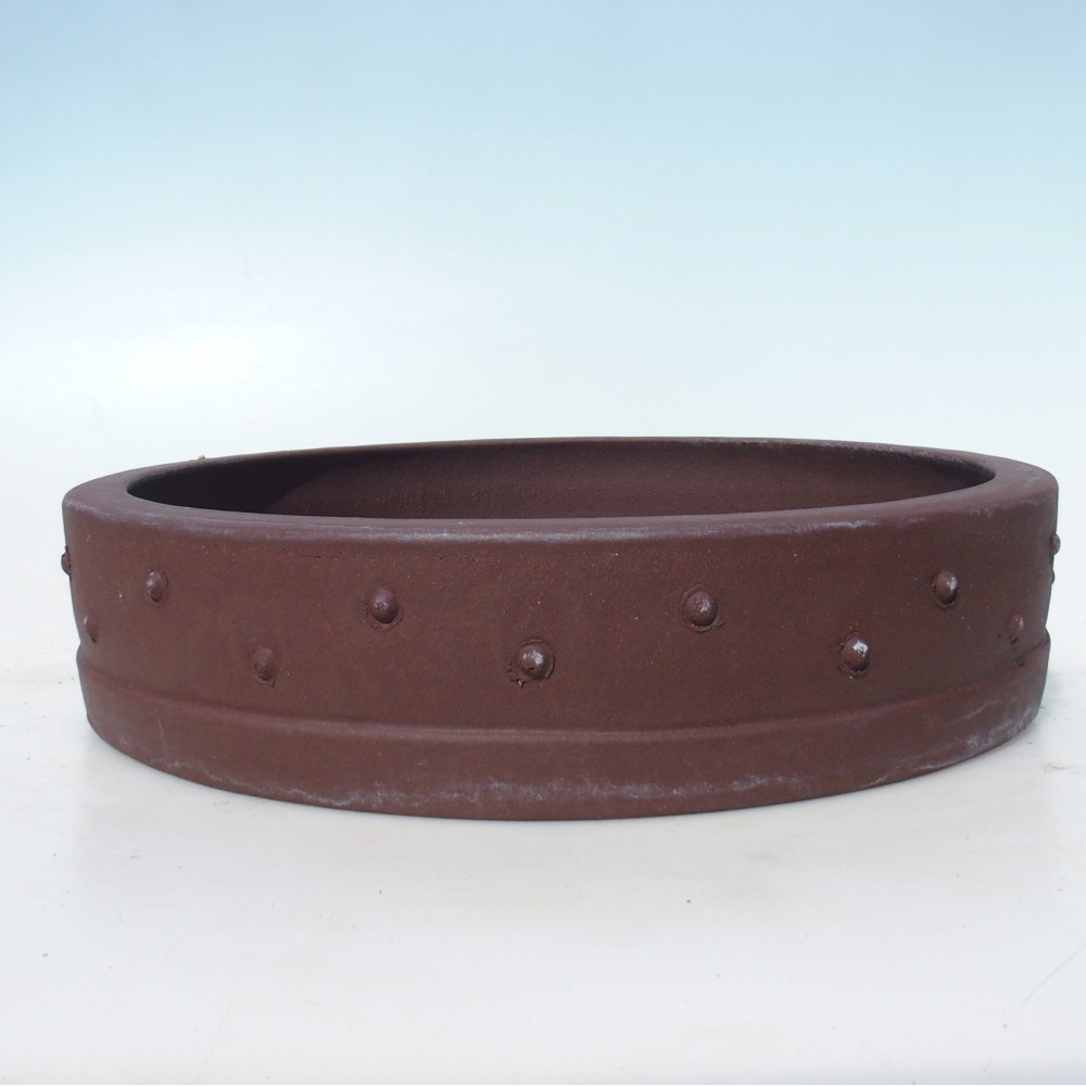 Miska na bonsaj 37 x 37 x 8,5 cm breza hnedá