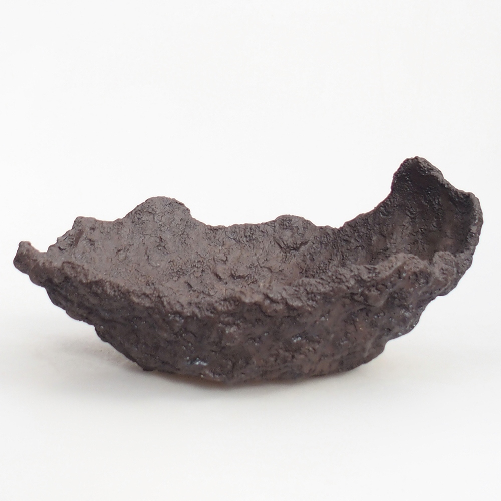 Keramická mušľa 19 x 15 x 14 cm , farba hnedá