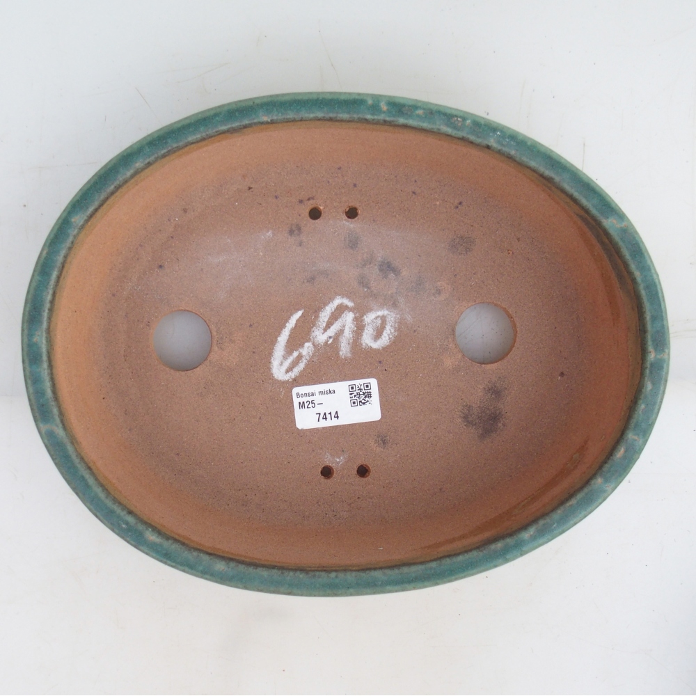 Miska na bonsaj 26,5 x 21 x 7,5 cm , farba zelená